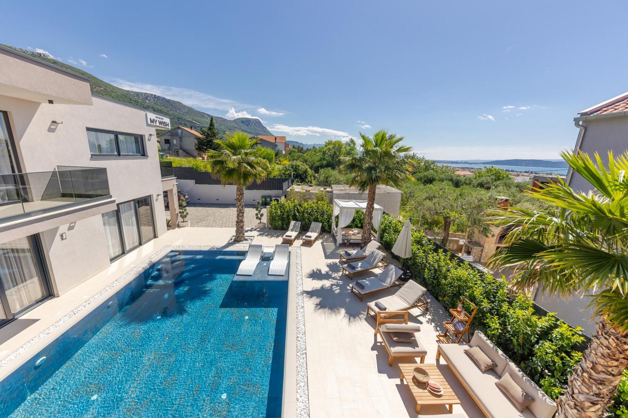 Luxury Villa My Wish With Pool Kaštel Stari المظهر الخارجي الصورة
